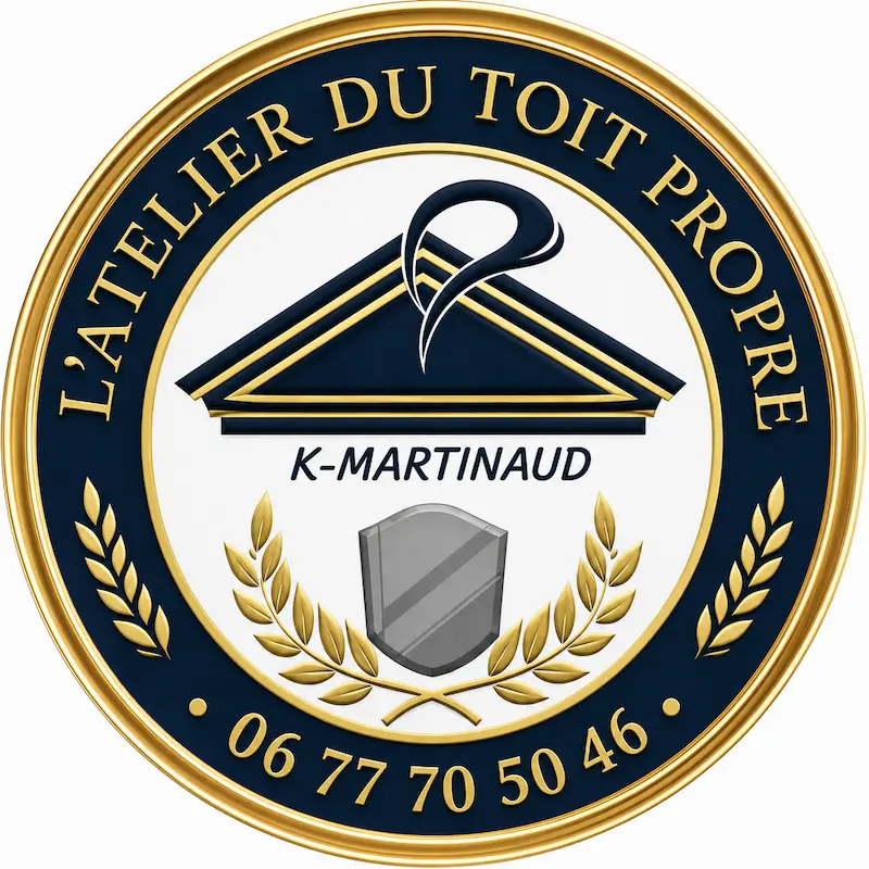 Logo L'Atelier du Toit Propre - Nettoyage de toitures, façades et monuments funéraires en Charente 16, Barbezieux et 50 kms aux alentours